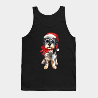 Fluffly Little Christmas Dog Tank Top